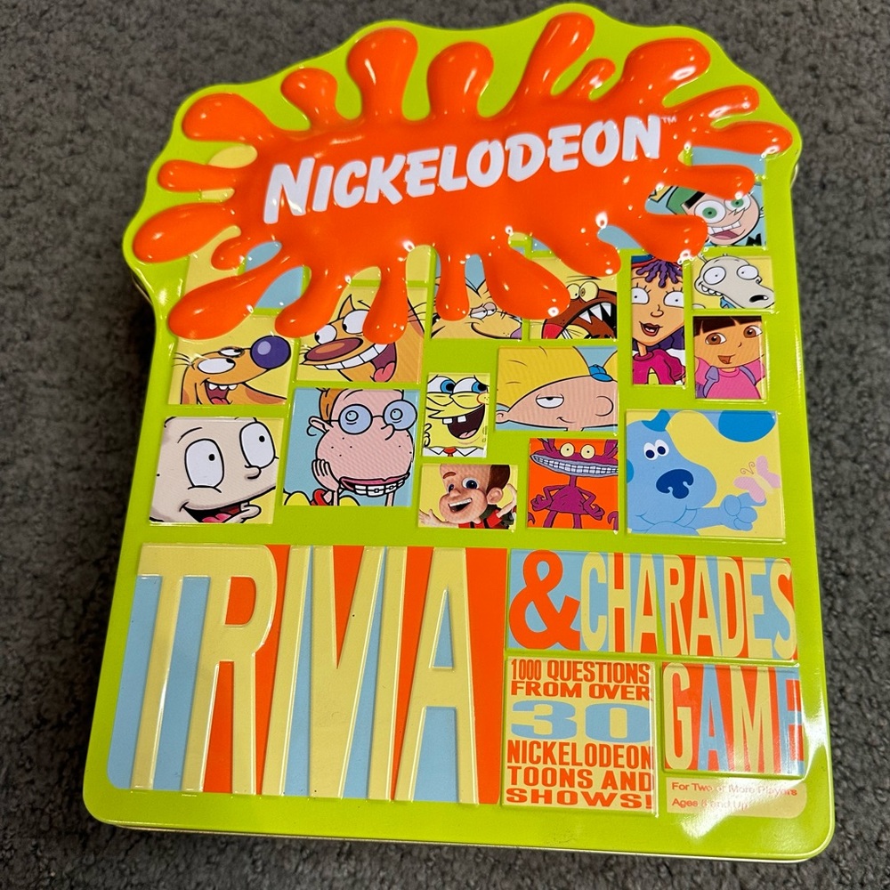 Nickelodeon Trivia & Charades Game 2004 Complete